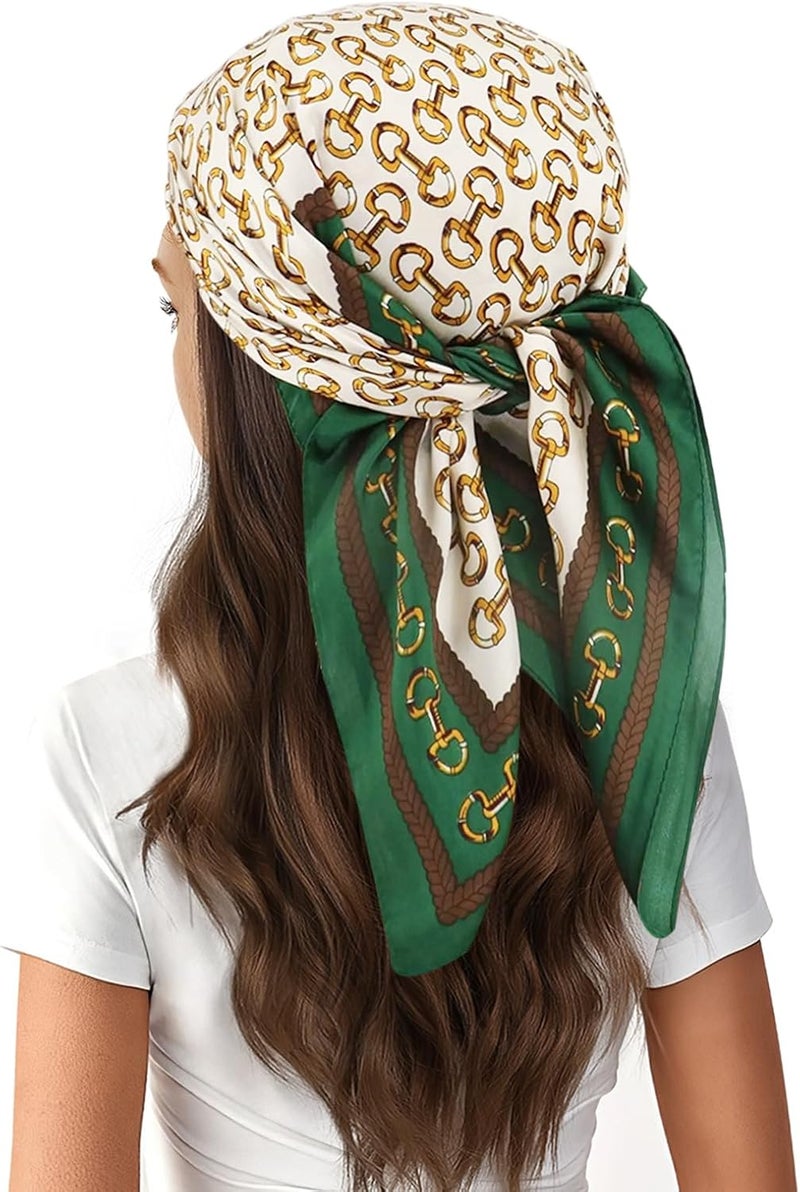 vimate Head Scarf for Women Hair 27'' Square Satin Silk Feeling Bnadana Neck Scarf Handbag Accessories Etc - Image 2